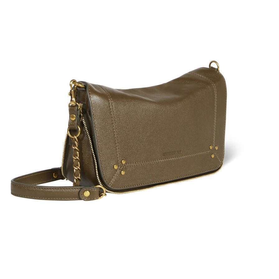 New Women's Shoulder Or Cross Bag Removable Belt Braided And In Closed With Magnetic Leather Flaps