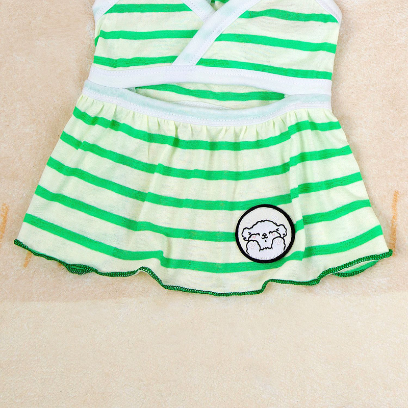 2 Pack Summer Stripe Dog Bikini for Small Dogs, Bathing Suits for Puppy Doggies Pet Skirts Hawaii Puppy Dresses for Girl Small Dogs Cats Beach XXL A61