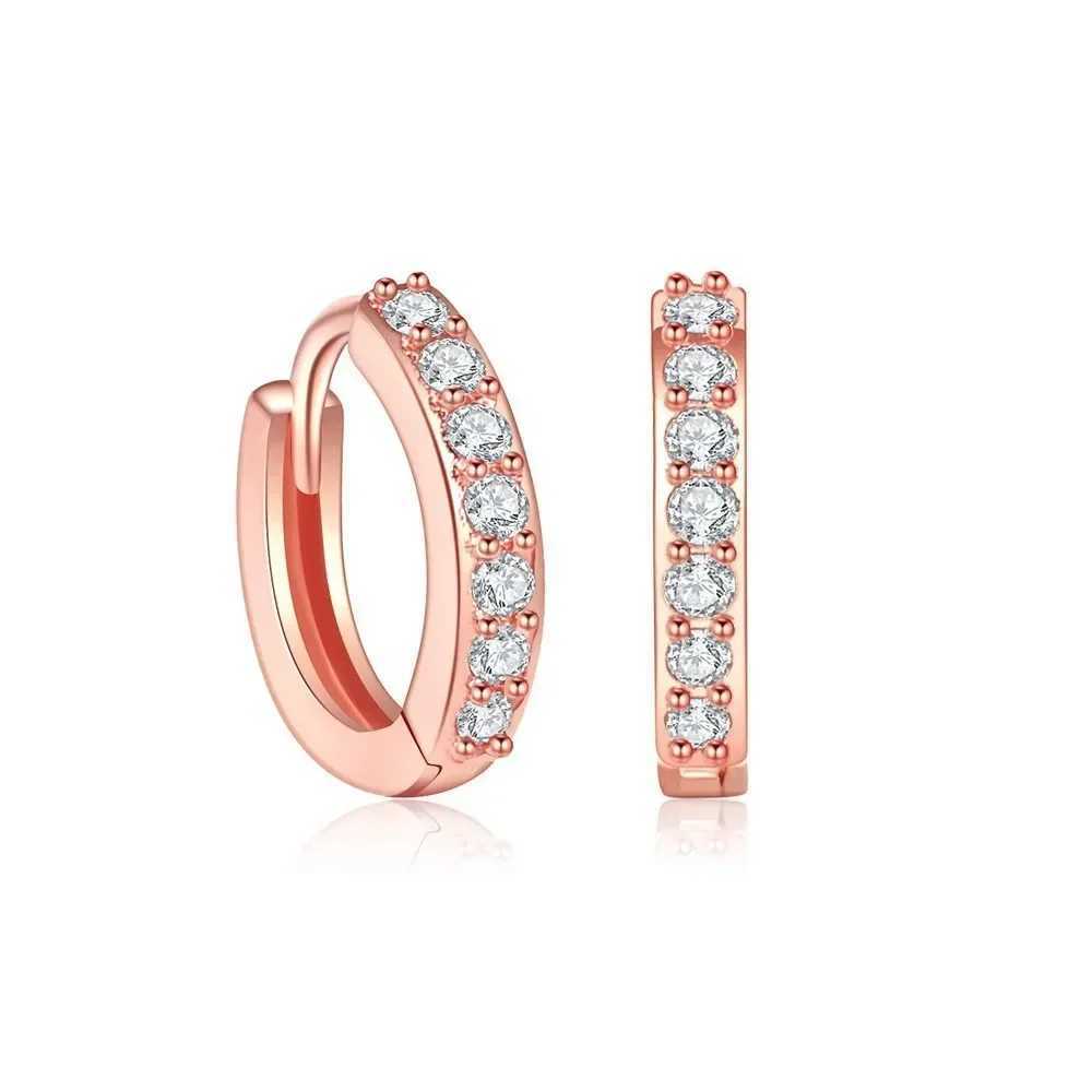 925 Sterling Silver Jewelery Gold Earrings Circle For Women Making Female Valentines Day Gift Party Engagement Z250408