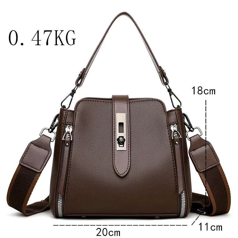 High Quality Leather Purses And Handbags Women Designer Female Shoulder Crossbody Bags For Ladies 2024 Sac A Main