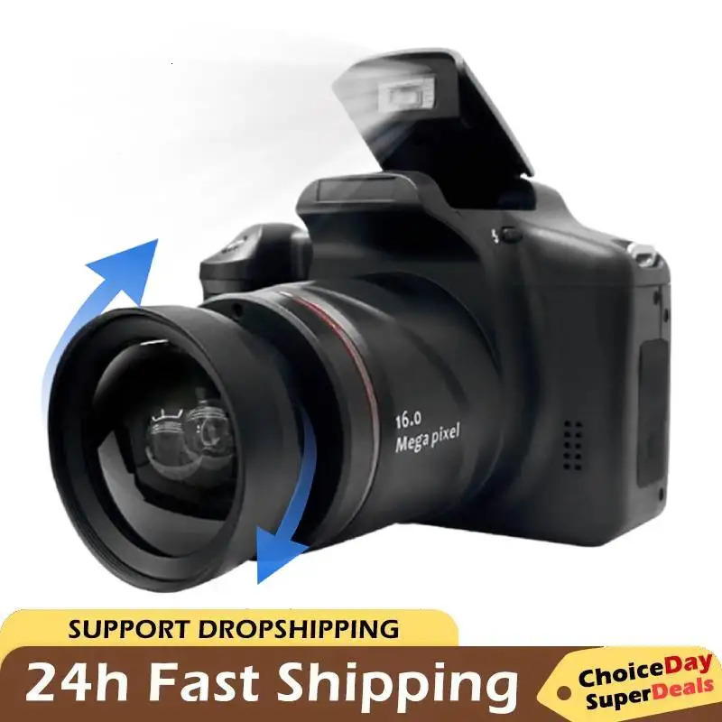 Professional Pography Camera SLR Digital Camcorder Portable Handheld 16X Zoom 16MP HD Output Selfie 251104