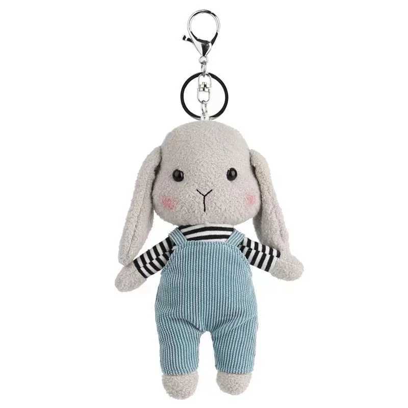 Kate Rabbit Plush Keychain Kaii Animals Toy Pendant Car Keychain Cute Backpack Accries Boys and Girls Couple Plush KeychainXJ250409