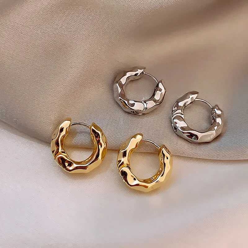 XINYI New Hot Sell Trendy 925 Sterling Silver Circle Earrings for Women Real Silver Ear Hoop Earrings Z250408