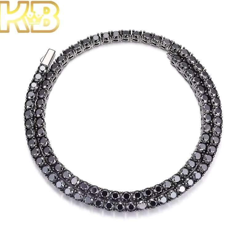 Fashion Trends Cuban Moissanite Chain New Trendy Arrivals Hot Selling Iced Out Hip Hop 925 Tennis Chain Necklace