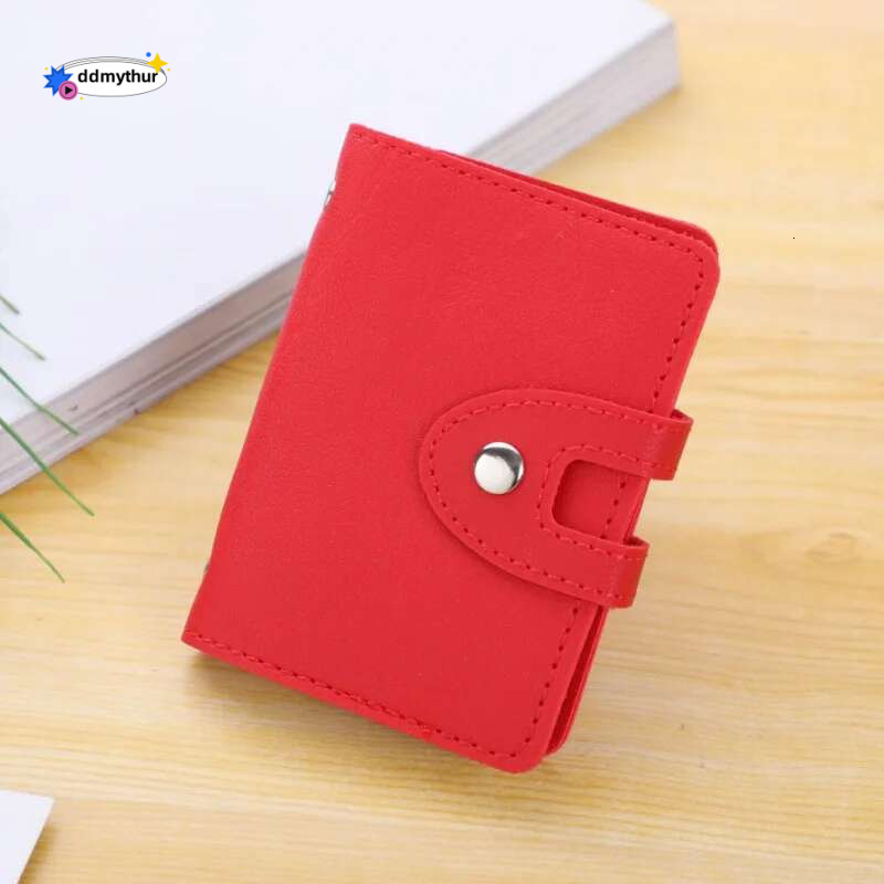 1PCS PU leather soft multi-card male and female bank card holder simple travel solid color small gift ddmythur