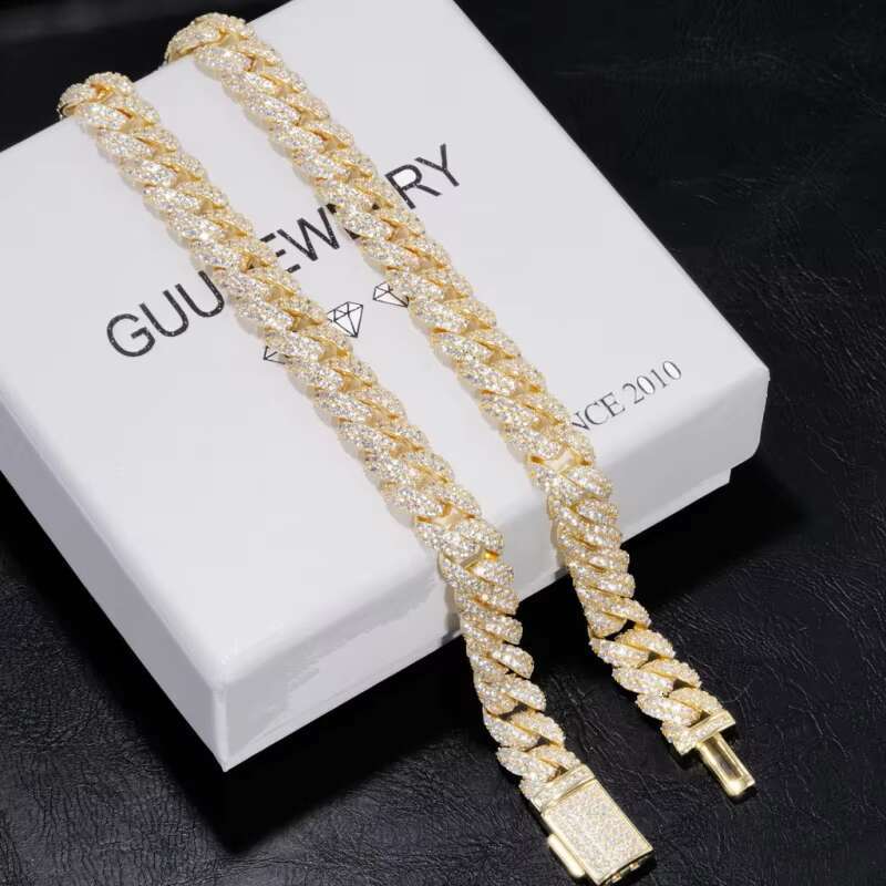 Bundled Platinum Cross Tennis Chain Rectangular Cross Necklace MOISSANITE DOG NECKLACE