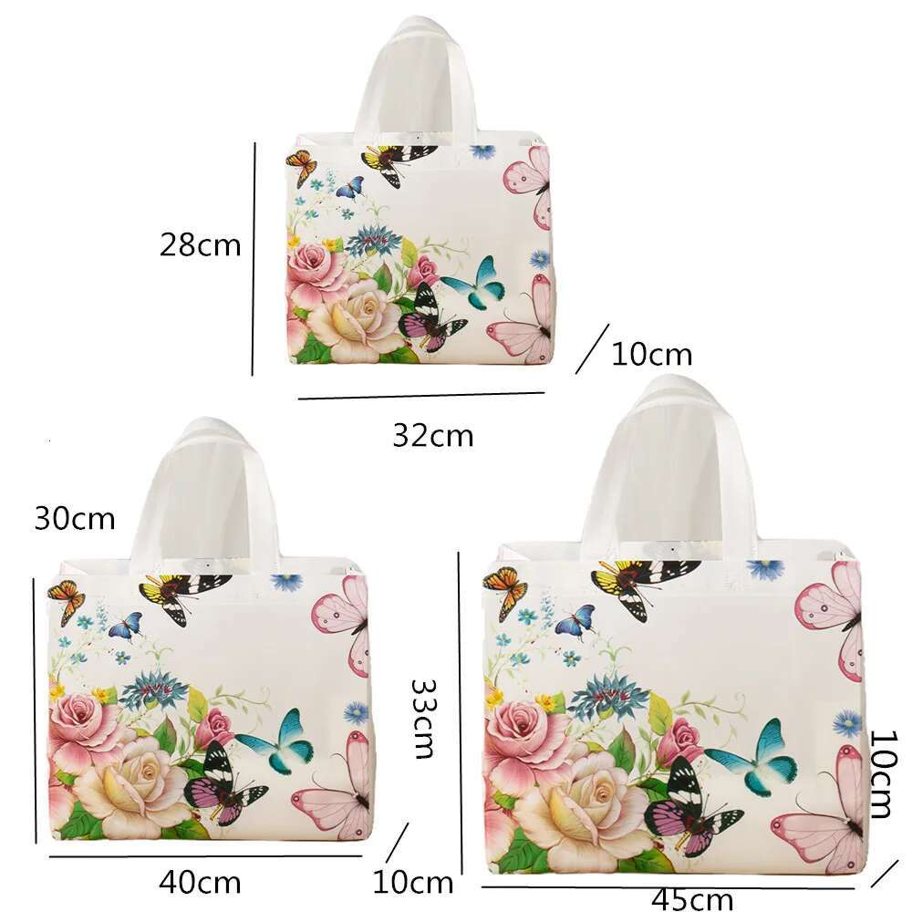 Wer Print Grocery Non-Woven Fabric Eco Travel Takeaway Storage Folding Bag Reusable Shopping Pouch