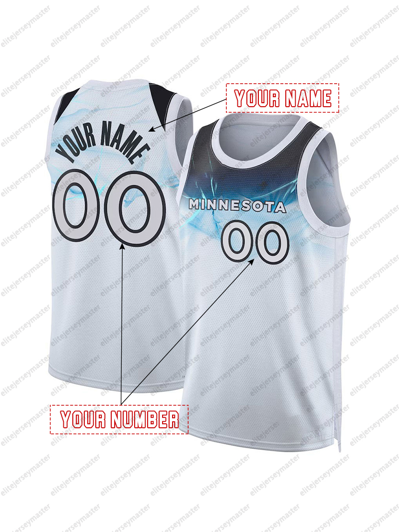 Anthony Edwards 5 Custom Basketball Jersey Gobert Stitched Personalized Customized Jerseys Custom Any Number Name