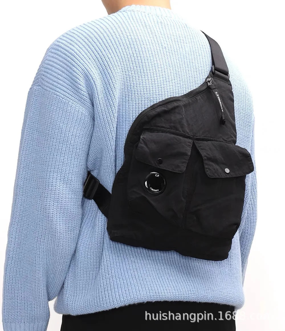 CP single shoulder strap cross body bag suitable for mens chest 250408