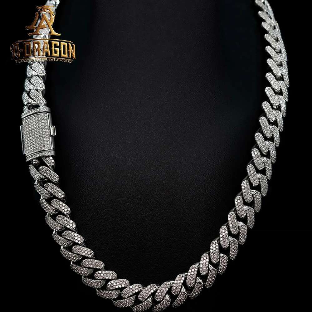 Hip Hop Style 16mm Miami Cuban Chain Design Charm 10k 14k 18k Solid Gold Cuban Link Chain Fine Jewelry for Decor