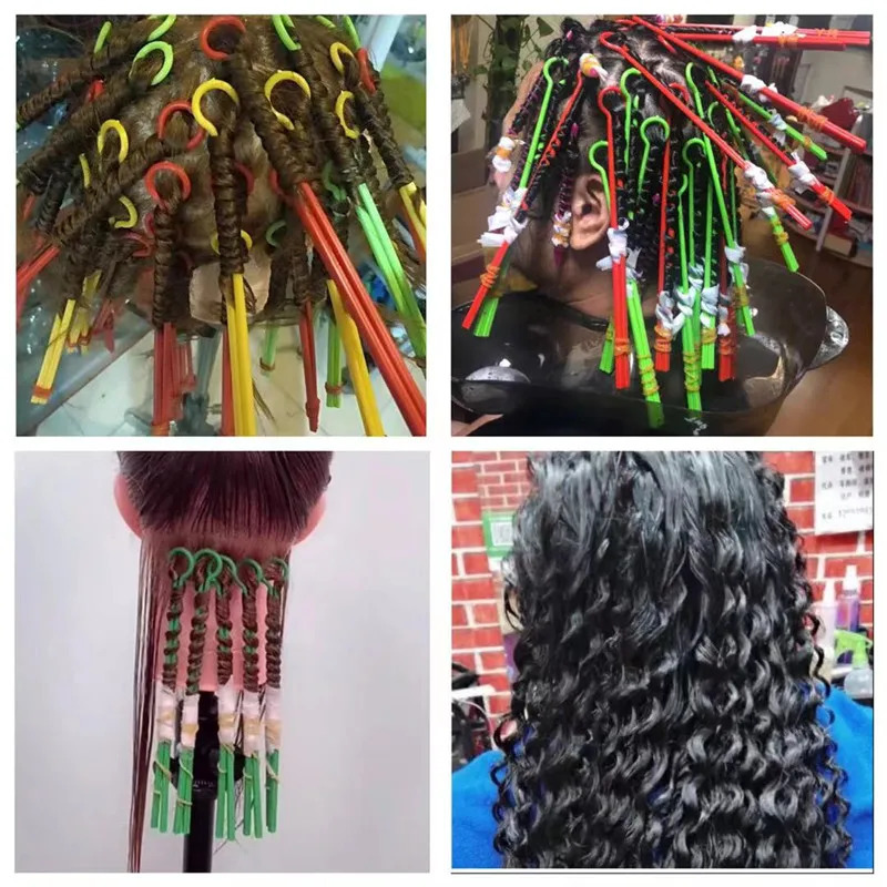 35 pieces of Rod cone-shaped plastic long hair Rod styling curling iron DIY salon hair tools 250407