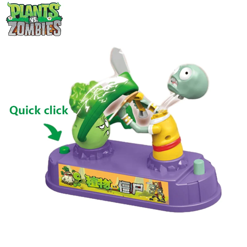Plants Vs Zombies Licensed 2-Player Battle Arena Set Bulk Stock - Bonk Choy Vs Zombie Strategic Duel Game Interactive Family Toy Collection Kids Gift