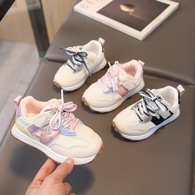2025 New Baby Girls Boys Casual Soft Bottom Non-slip Breathable Walkfashion Outdoor Fashion Kids Sneakers Children Sports Shoes W0163XJ250701 XJ260303
