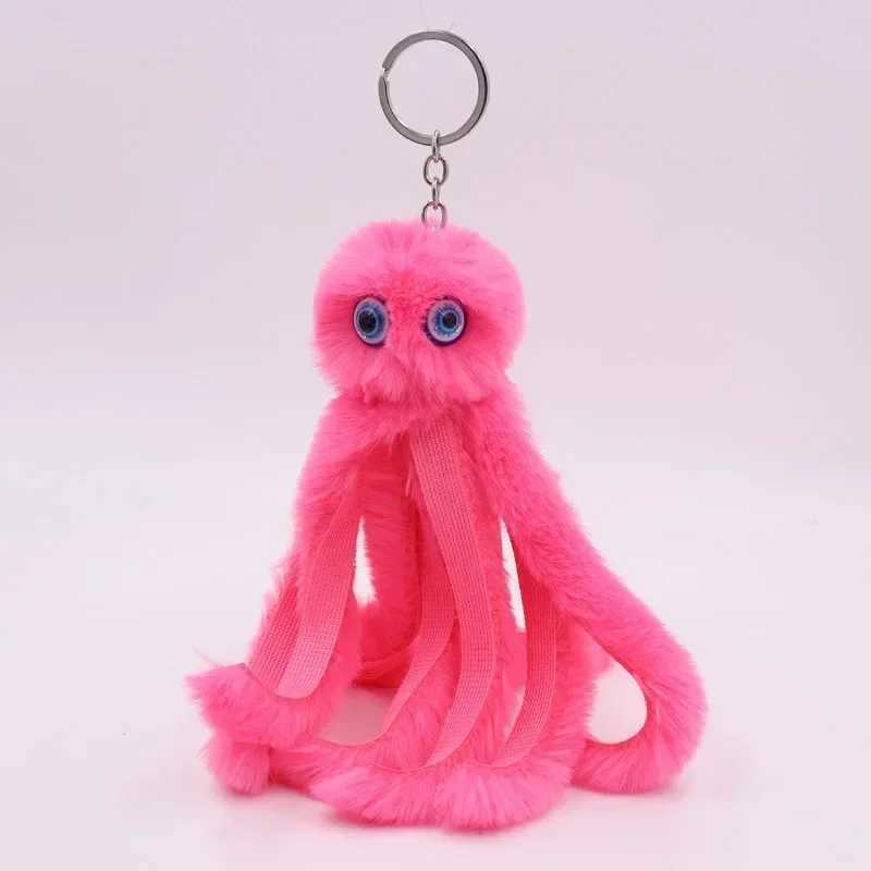 Cute octopus plush toy keychain stuffed animal doll Kaii keychain womens bag/car plush keychain pendant decoration girlXJ250409