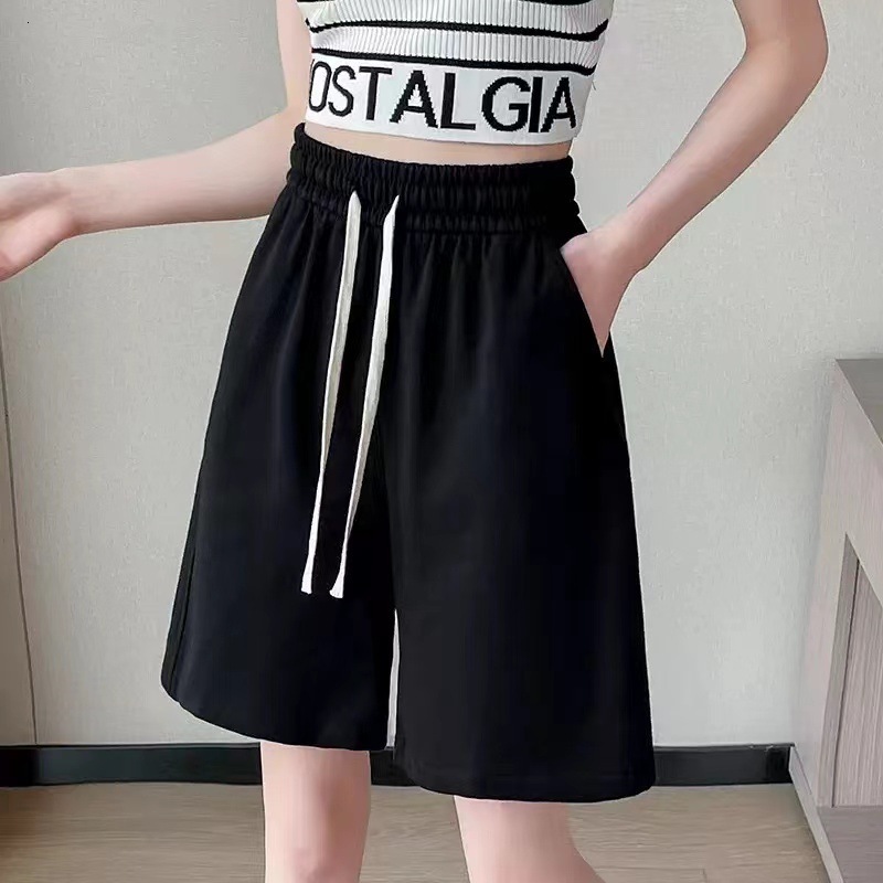 2025 New Designer Shorts Ice Silk Quick Drying Sports Shorts For Women In Summer Thin Loose High Waisted Small Sporty Cropped Pants Trendy Ins