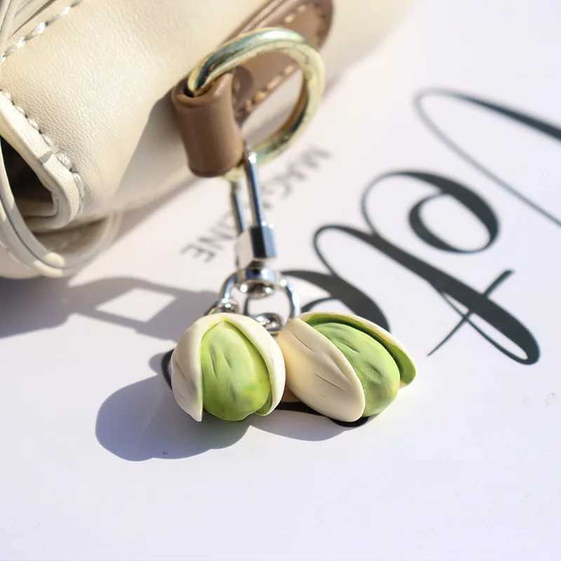 Pistachio Keychain Creative Food Series Personalized Backpack Pendant Cute La Pendant Pavilion Simulated FoodXJ250409