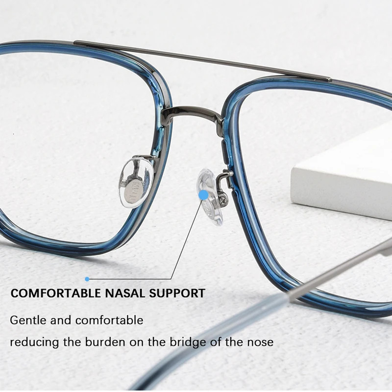 2024 Oversize Glasses Frame Men Square Myopia Optical Prescription TR90 Eyeglasses Women Male Ultralight Eyewear 250407