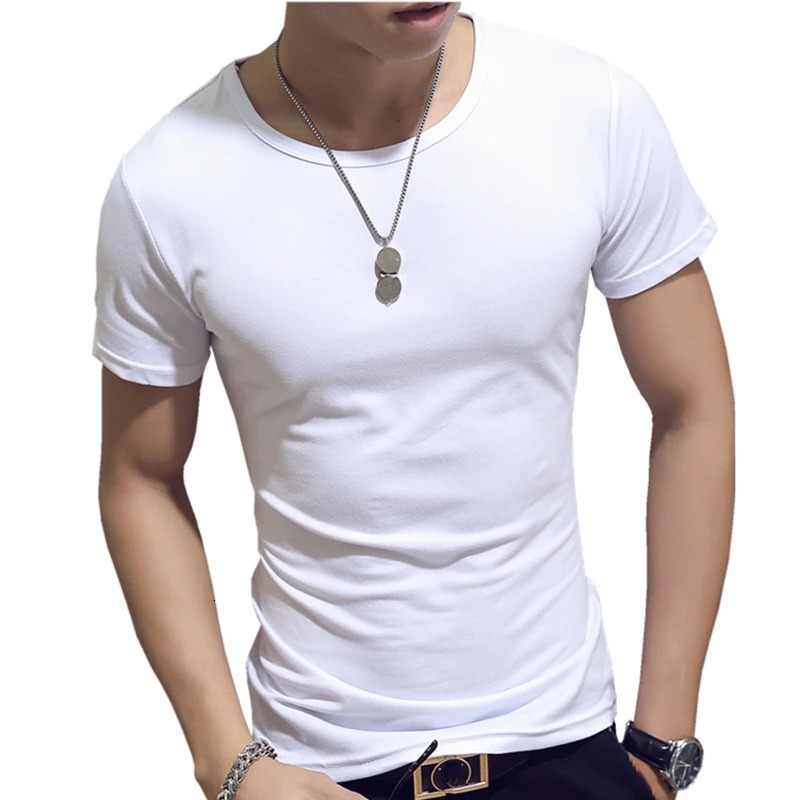 7-color ultra-thin mens T-shirt short sleeved street clothing gym clothing T-shirt top regular running shirt Camiseta Masculina T-shirt mens 250402