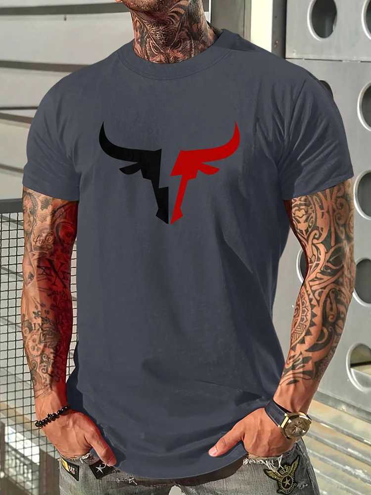 Summer rap hip-hop T-shirt mens T-shirt city street fashion short sleeved top daily casual T-shirt bank printed mens T-shirtXJ250409