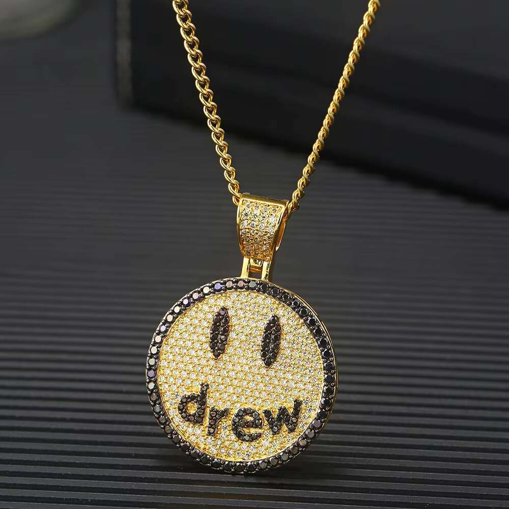 Mossanite Pendant Hiphop Fashion Necklace Custom Silver White Gold Plated Moissanite Pendant With Chain