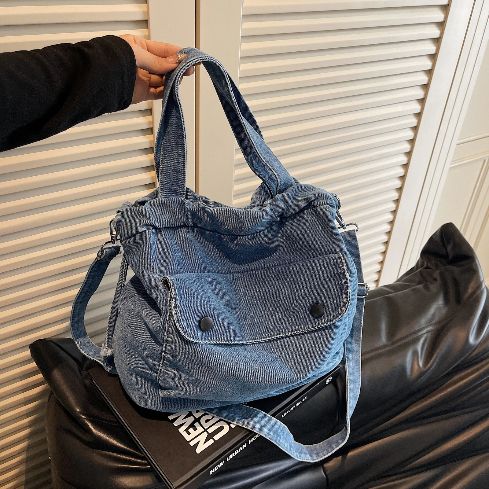 Japanese Cowboy Bag Womens Spring Leisure Student Class Submit Shoulder Large Capacity Messenger 250408