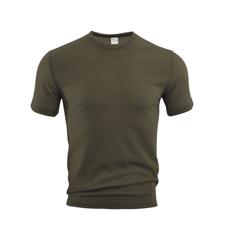 2025 summer new men's short-sleeved T-shirt breathable Slim tops men's running sports T-shirt tide m098