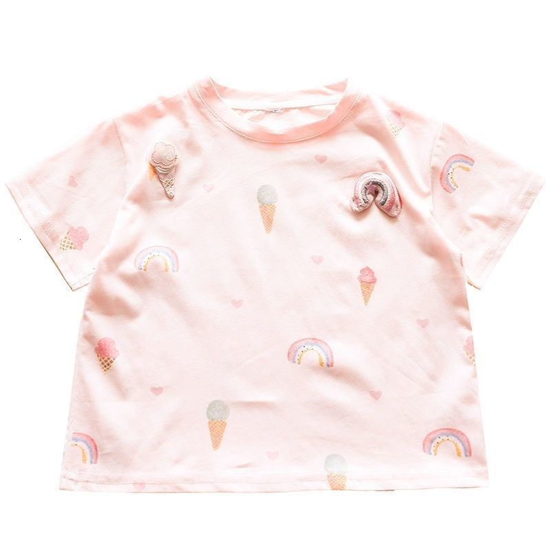 Ddmyshoesvip Girls Short Sleeved T Shirt New Thin Style Children S Pure Cotton Summer Clothes Top Baby Half Sleeve