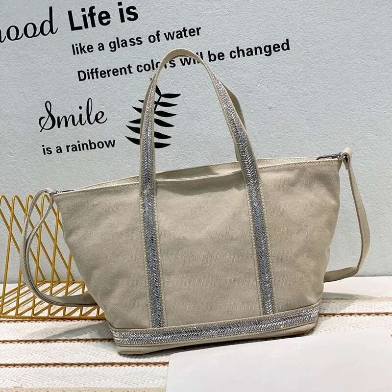 2023 New Women Brand Designer Handbag Korean Version Casual Rhie Large Capacity Tote Contrast Color Retro Shoulder Bag