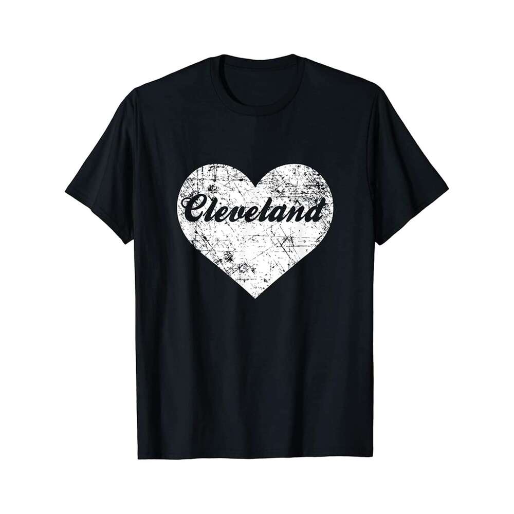 Designer T shirt I Love Cleveland Shirt Funny Cute Mississippi Gift Souvenir - 220g Tshits