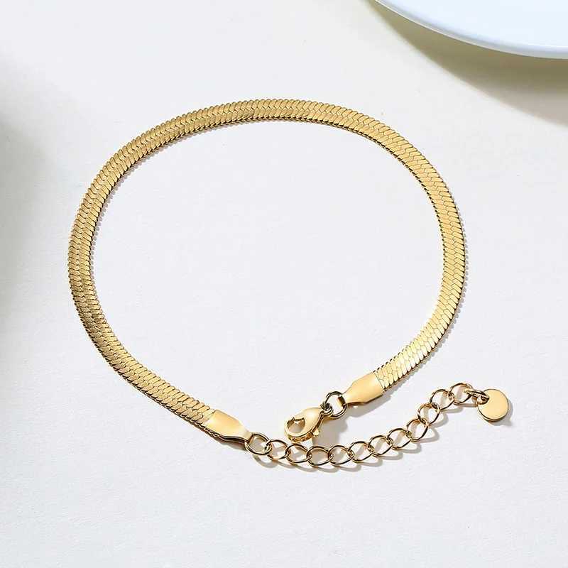 Snake Chain Anklet for Women Girls Adjustable Summer Beach Chain Anklet Bracelet Mothers Day Gifts Stainless Steel Not Allergic Z250408