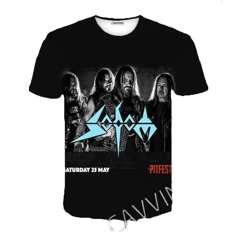 Cavving 3D printed Sodom Band casual hip-hop T-shirt Haruku Styles men's/women's top