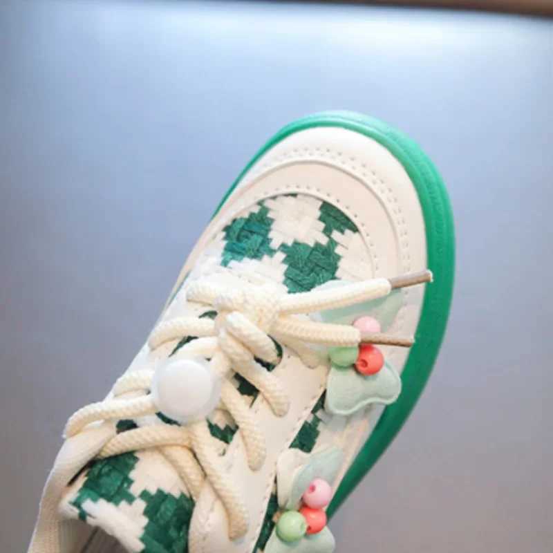 Sneakers Kids Girls Board Shoes Spring New Sweet Lovely Children Shoes Bow Kids Casual Shoes Zapatillas X250409