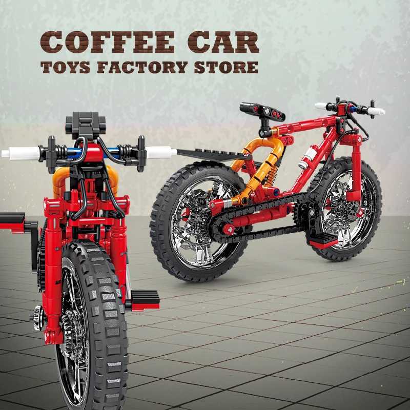 Mountain Motocross Motorcycle Assembly Playset - Educational Activity Gift for Young Enthusiasts
