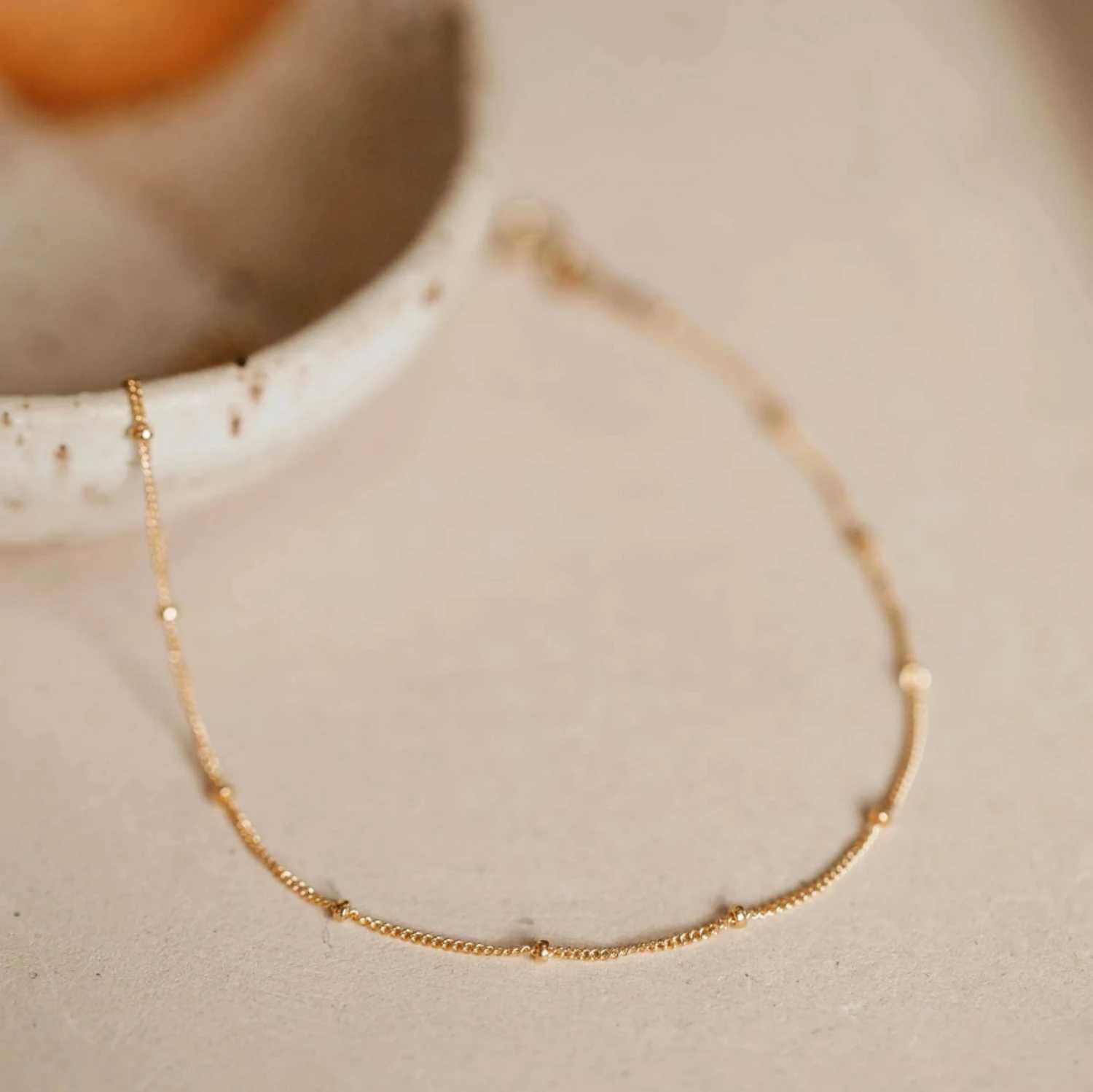 SUNIBI Fashionable Stainless Steel Minimalist Bead Decor Anklet Chain For Women Wholesale Dropshipping Z250408