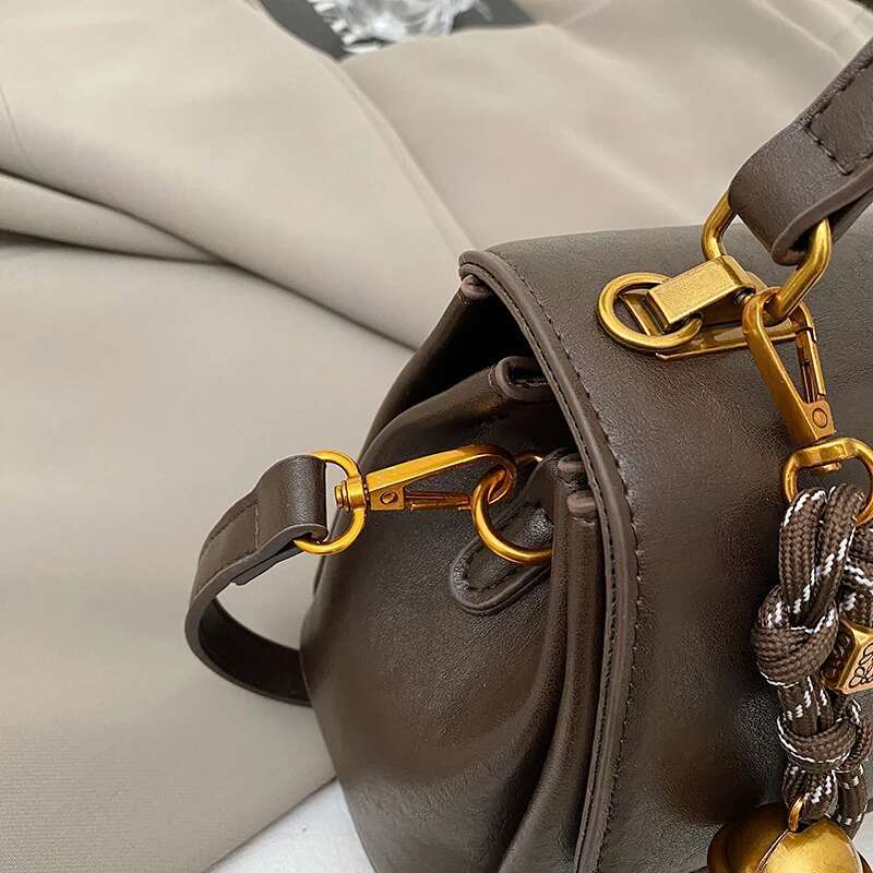 Fashion Women Leather Handbag Vintage Tote Bags Solid Trend Wild Women S Square Shoulder Bag For Ladies