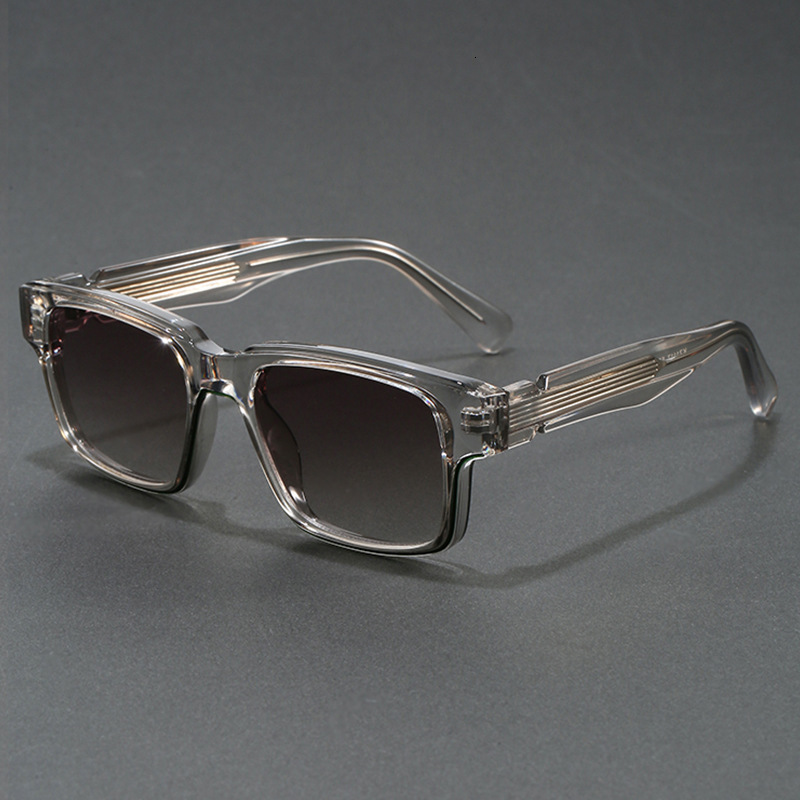 TB BHULAMTE Free Shipping New Designer Sunglasses Eyebrow Line Retro Glasses Men's Sunglasses Square Street Style Thick Frame Niche Trend Retro S