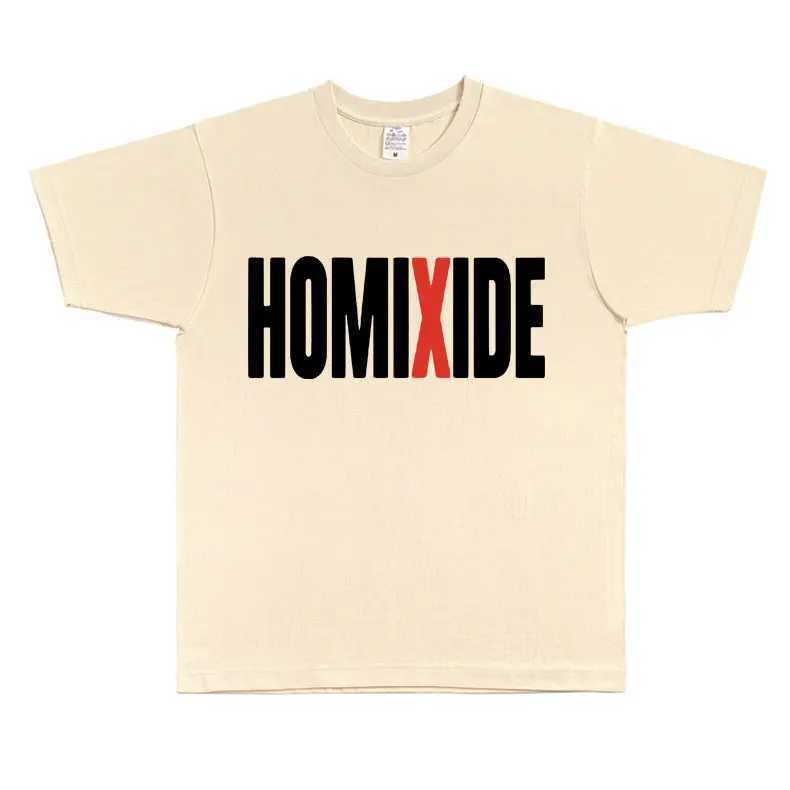 Rap singer Homixide Gang Graphic T-shirt Carti Opium Merch T-shirt mens hip-hop oversized T-shirt mens cotton top T-shirtXJ250409