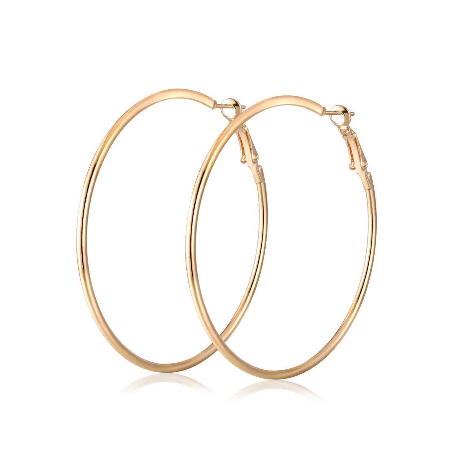 Fashion Big Ring Earrings Large Smooth Round Earrings Basketball Brincos Celebrity Brand Ring Earrings Womens Jewelry Oorbellen Z250408