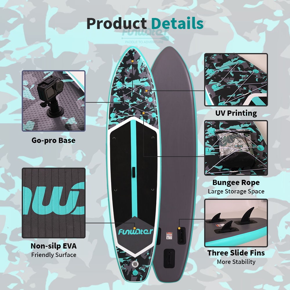 FUNWATER Surfboards paddleboard 11'6" inflatable surfboard Padel wholesale Stand Up Paddle Board Surfboard Sport Sporting sup boards surfing