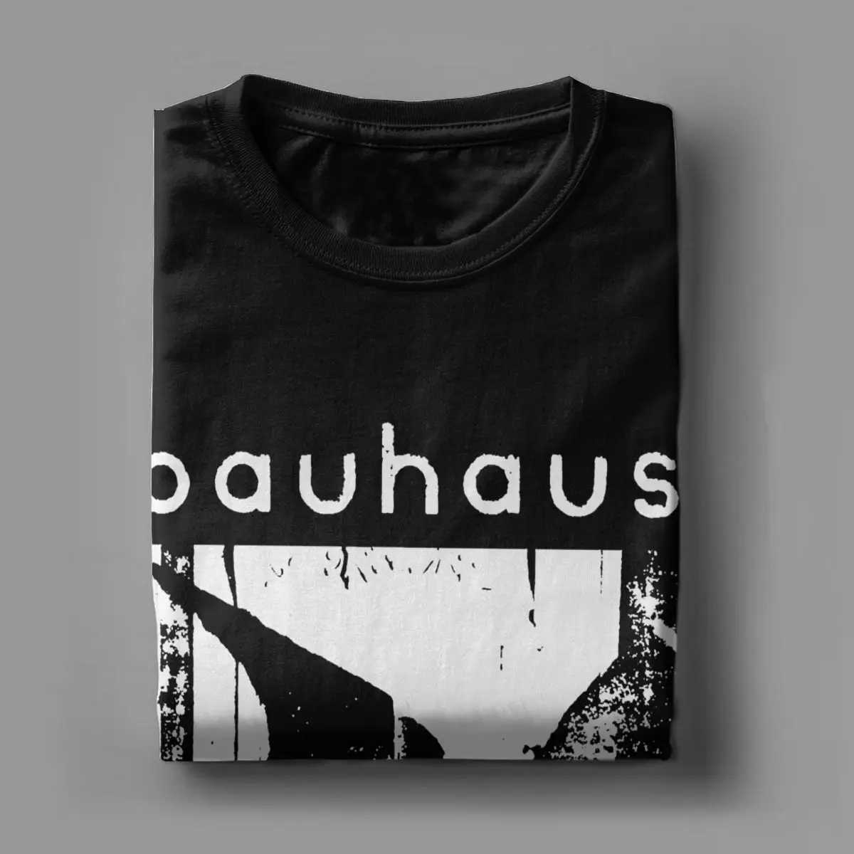 Bauhaus Batwing Bella Lugosis Death T-shirt Mens Cotton Amazing T-shirt Crew Collar T-shirt Short Sleeve Top AdultXJ250409