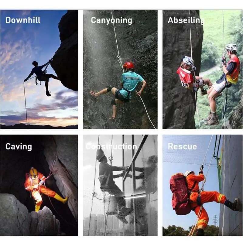 Protection Kit Five-point Safety Belt With Adjustable Buckles Detachable Fall Harness For Men Tree Climbing
