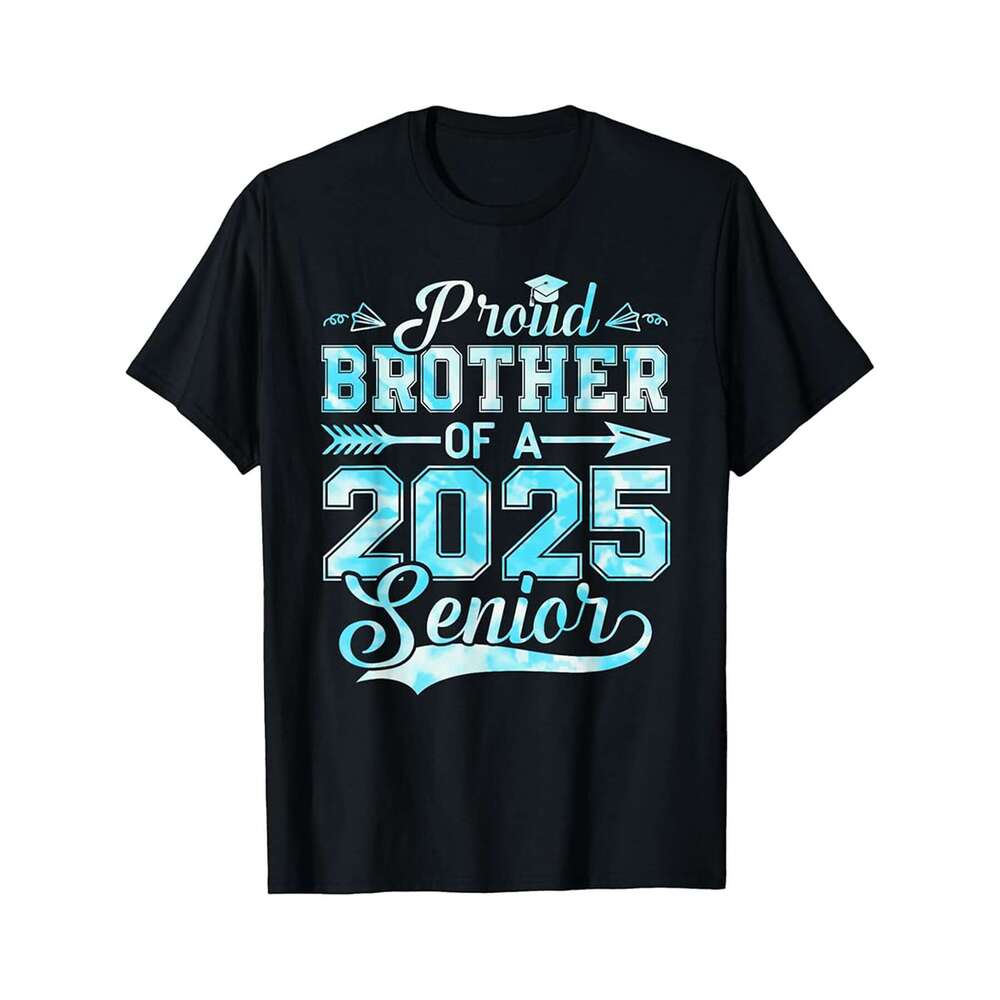 Designer T shirt Proud Brother of a 2025 Senior Graduate Funny Graduation - 220g Tshits