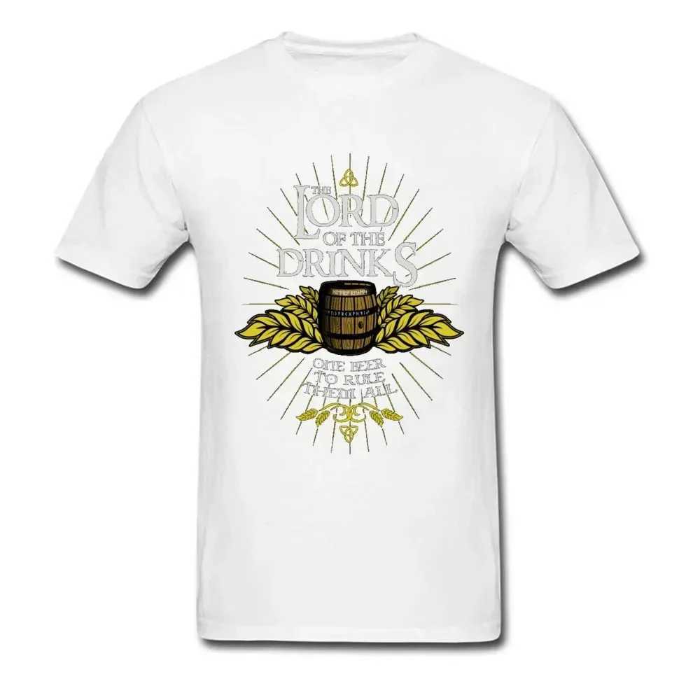 Drinks mens T-shirt womens rule all beer T-shirts Oktoberfest tops O-neck black and white clothing vintage streetwearXJ250409