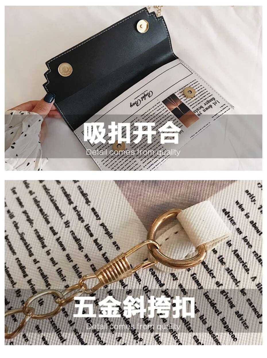 5 Bulk Items Wholesale Lots Messenger Bags Handbag For Women 2024 Printing Chain Shopping Single-Shoulder Bag Fashion Y2k K13518