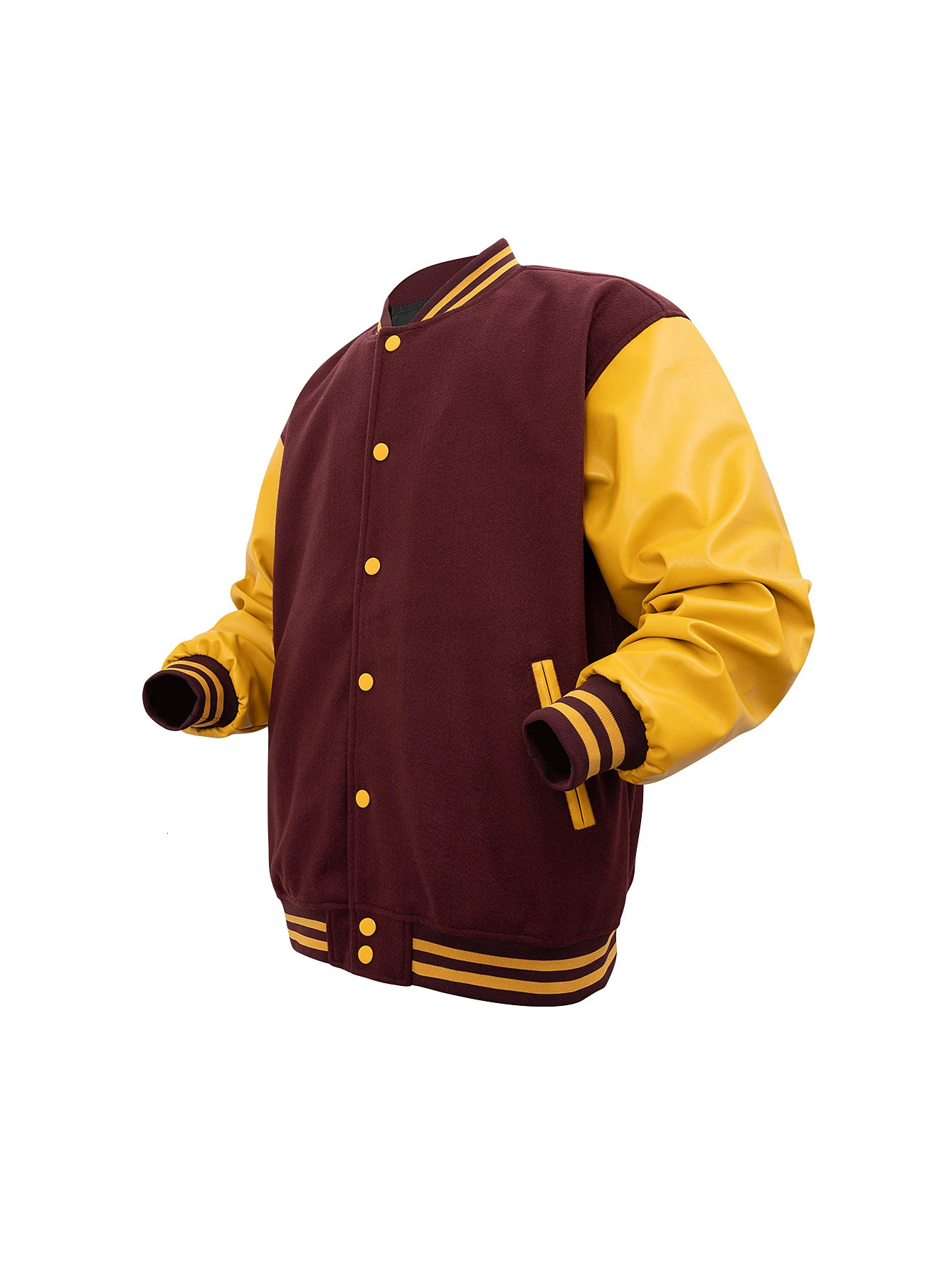 Mens school team jacket classic baseball college and high woolsynthetic leather bomber unisex color club 250409