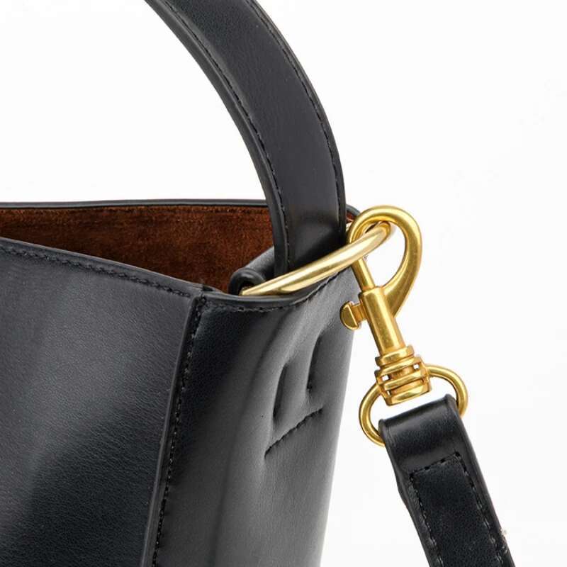 Meet You Woman Bucket Solid Color Soft Pu Leather Handbag Brand Design Casual Shoulder Crossbody Bag 2 Piece/Set 2025