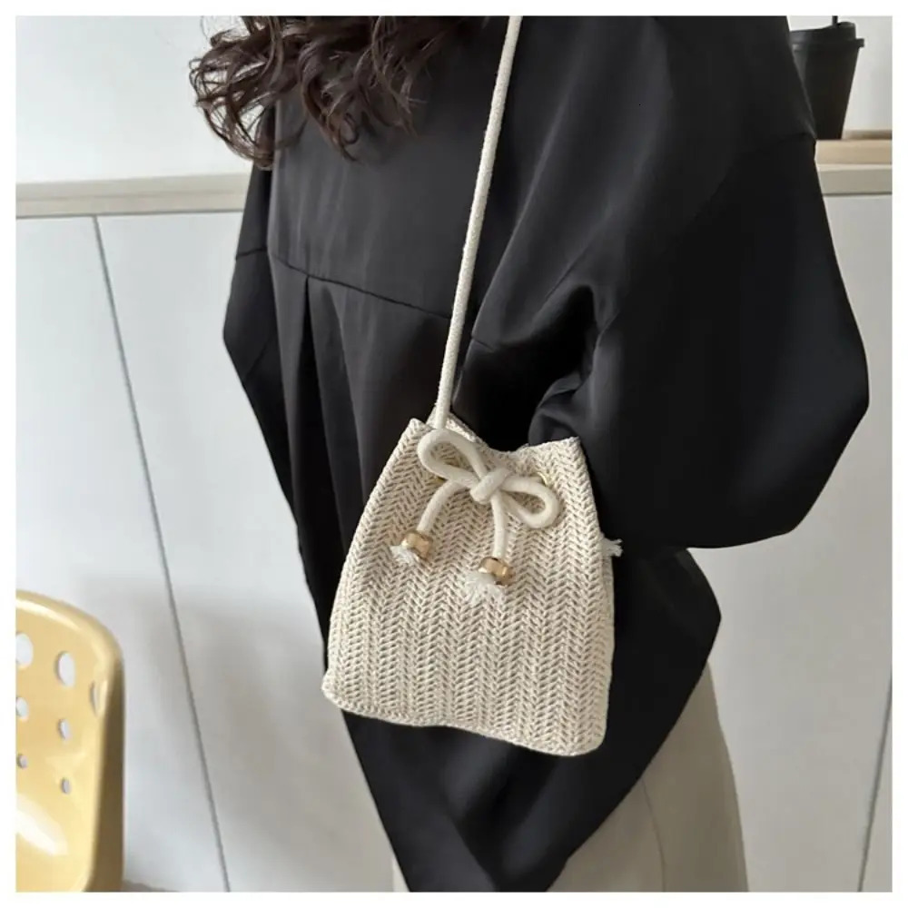 womens cross body bag soft woven turf shoulder summer beach handbag 250408