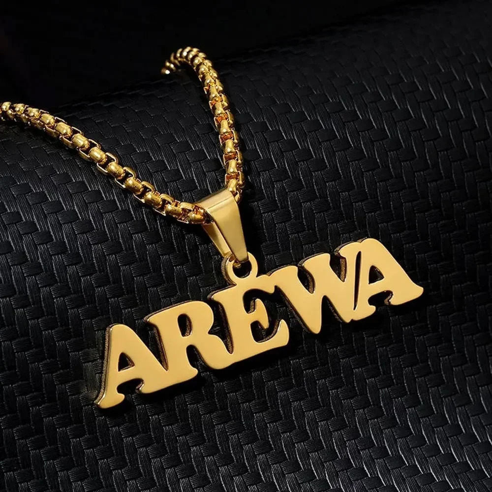 Mini-World Customize 1-3 Name Stainless Steel Pendant Necklace Personalized Double Nameplate Necklace Friendship Jewelry Gift 250409