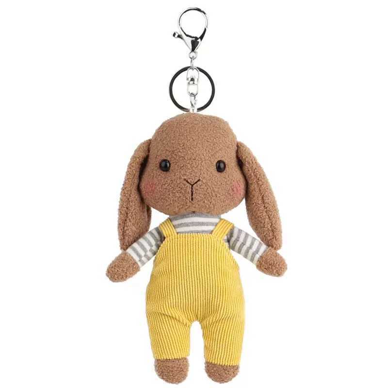 Kate Rabbit Plush Keychain Kaii Animals Toy Pendant Car Keychain Cute Backpack Accries Boys and Girls Couple Plush KeychainXJ250409