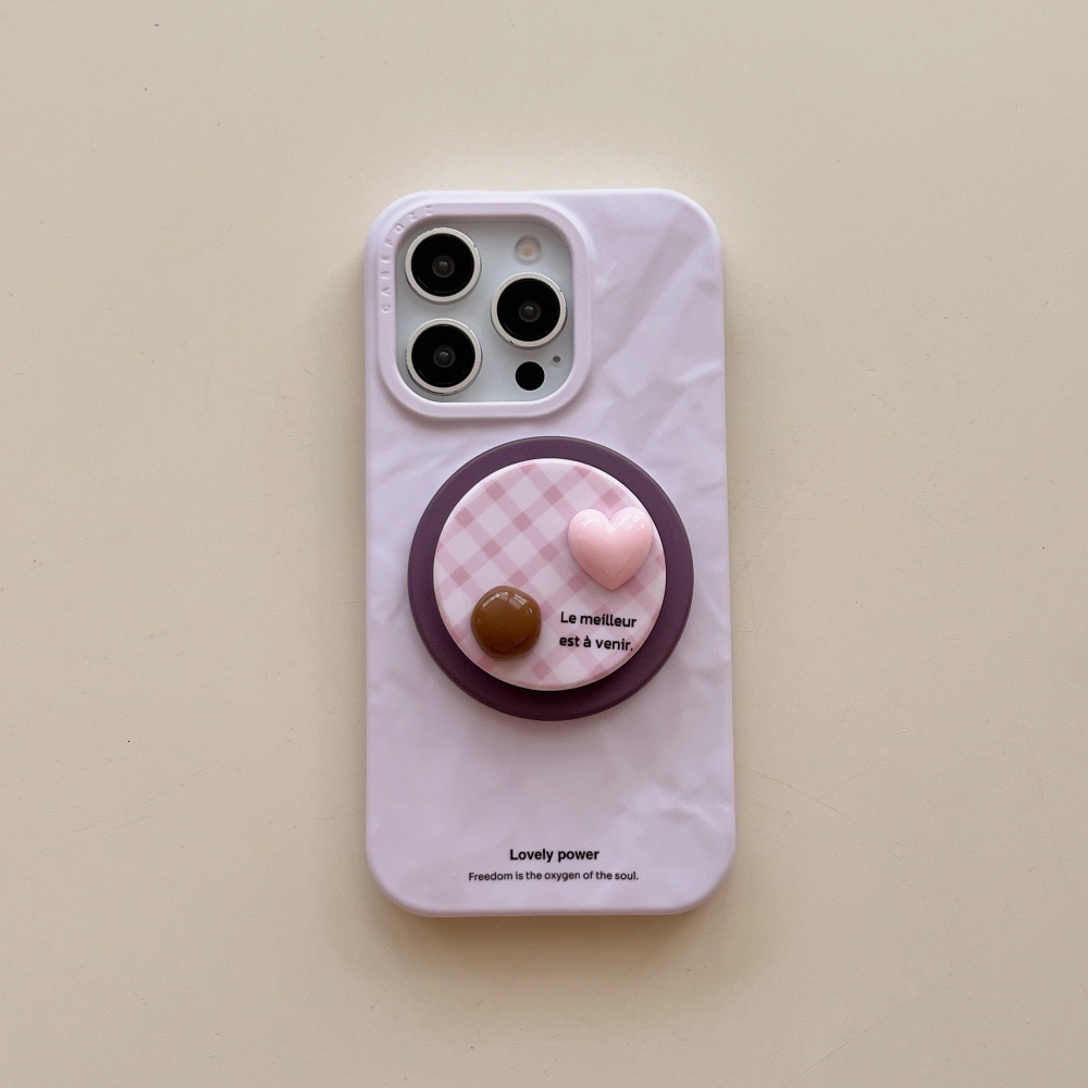 Plaid 3D Stand Origami Phone Case Compatible with iPhone 16 Pro Max Shockproof iPhone 15/14 Pro 13